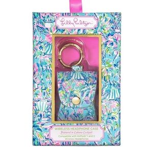 NWT Lilly Pulitzer Wireless Headphone Case Featured in Cabana Cocktail